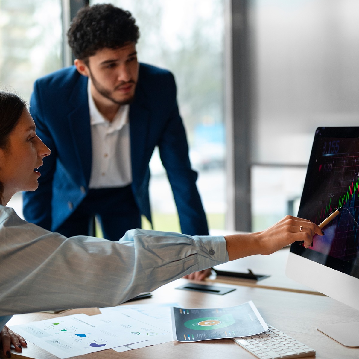 Imagem representando estratégia e visão de negócios.
